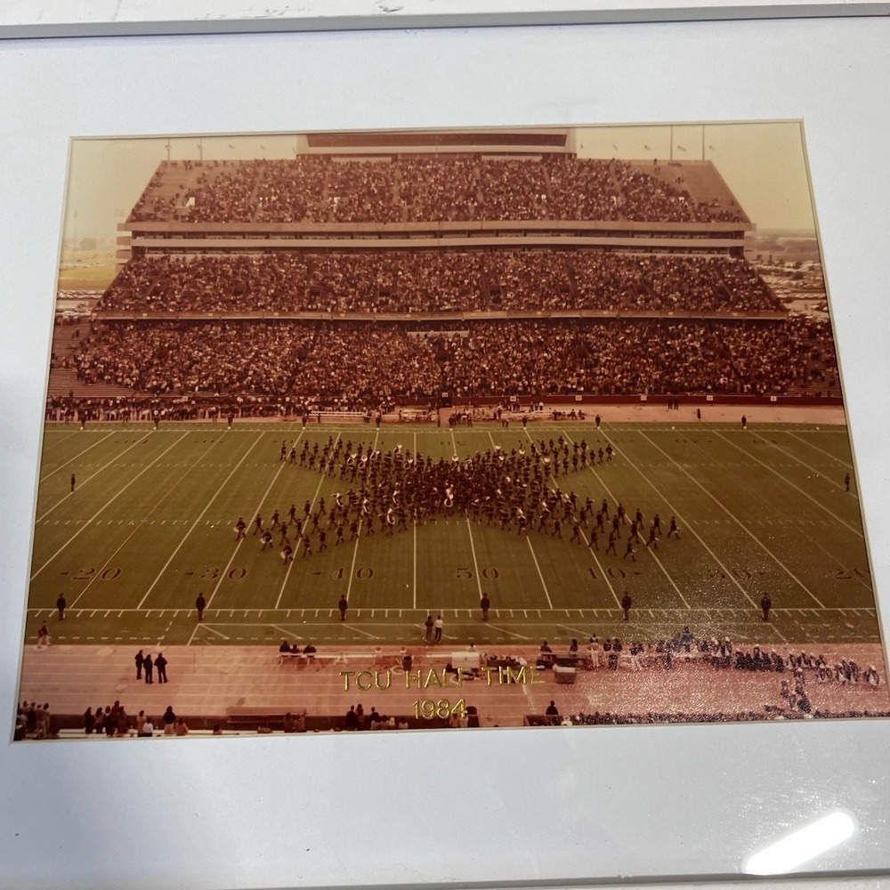 Vintage Texas A&M Band‎ Photo 8X10 Aggie Band Halftime Show 1984 SWC VS TCU